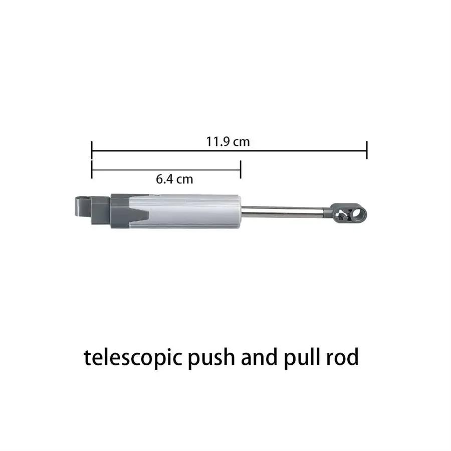 Remote 2.4G Control Receiver Component Programmable Sprayer Motor Telescopic Push Rod Music Box Power Parts Building Block Led