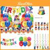 Крутые принадлежности для дня рождения Roblox Rainbow Friends для детей с флажком и шарами