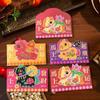 4Pcs Cartoon New Year Red Envelope Traditional Money Packets Cute Lucky Red Pocket Marriage Event