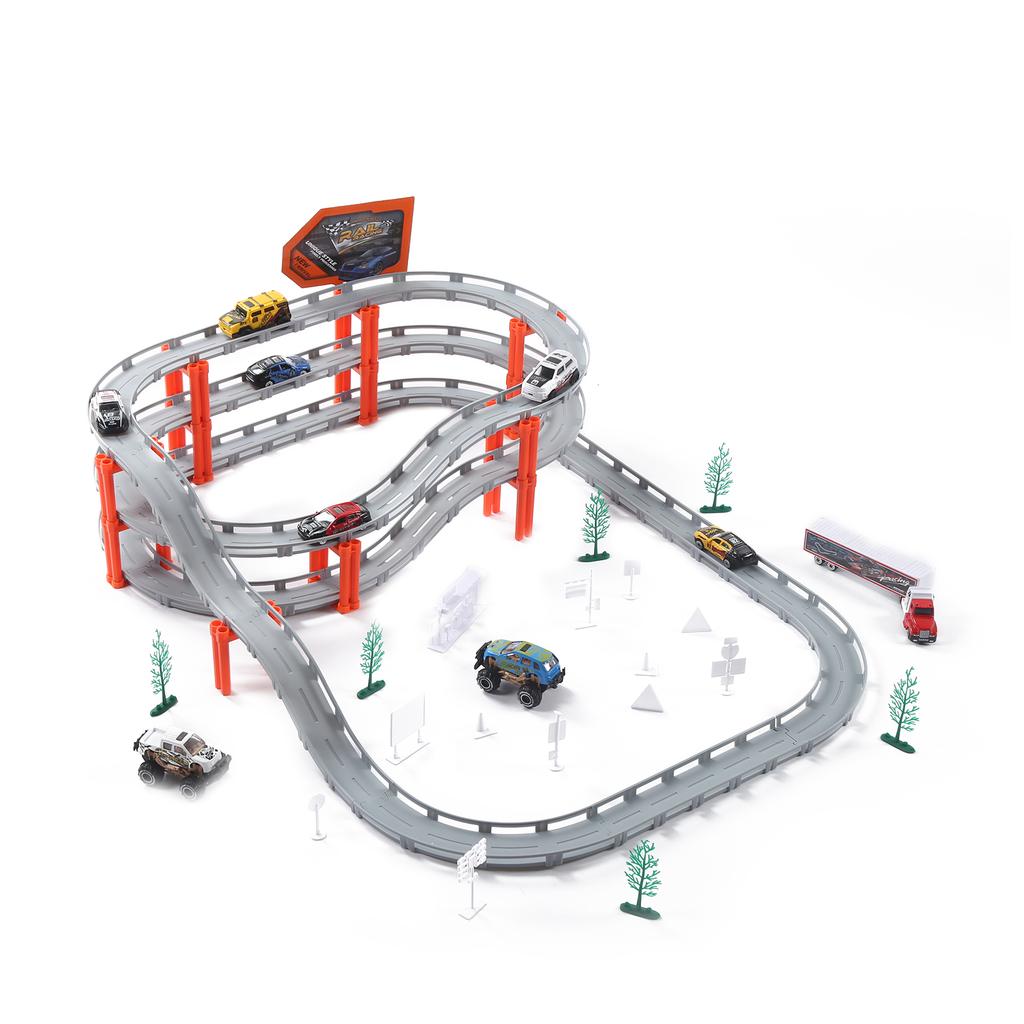 Электрический игрушечный трек для сборки автомобиля своими руками для детей и малышей, набор игрушечных треков CM557-50