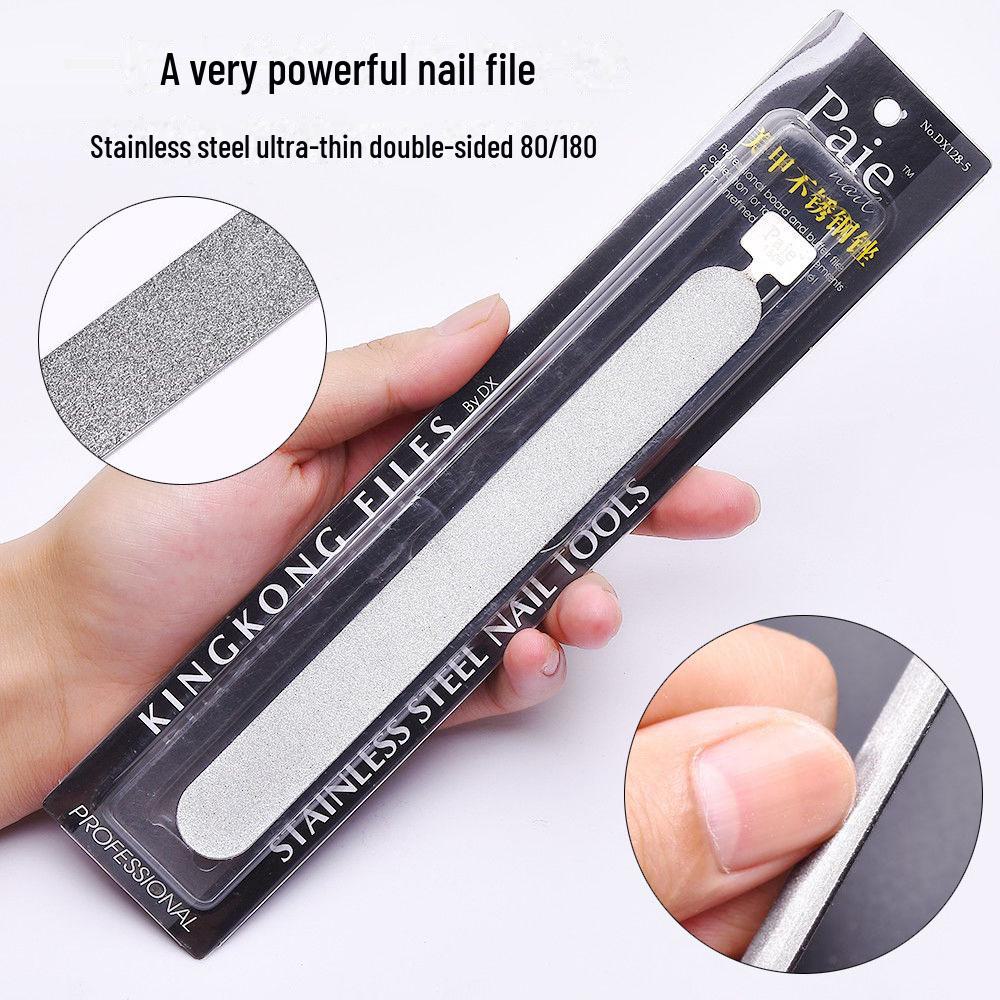 Nail Care Set: Cuticle Scissors, Manicure Files, Steel Push, Pedicure Knife, Nail Scissors for Home & Salon