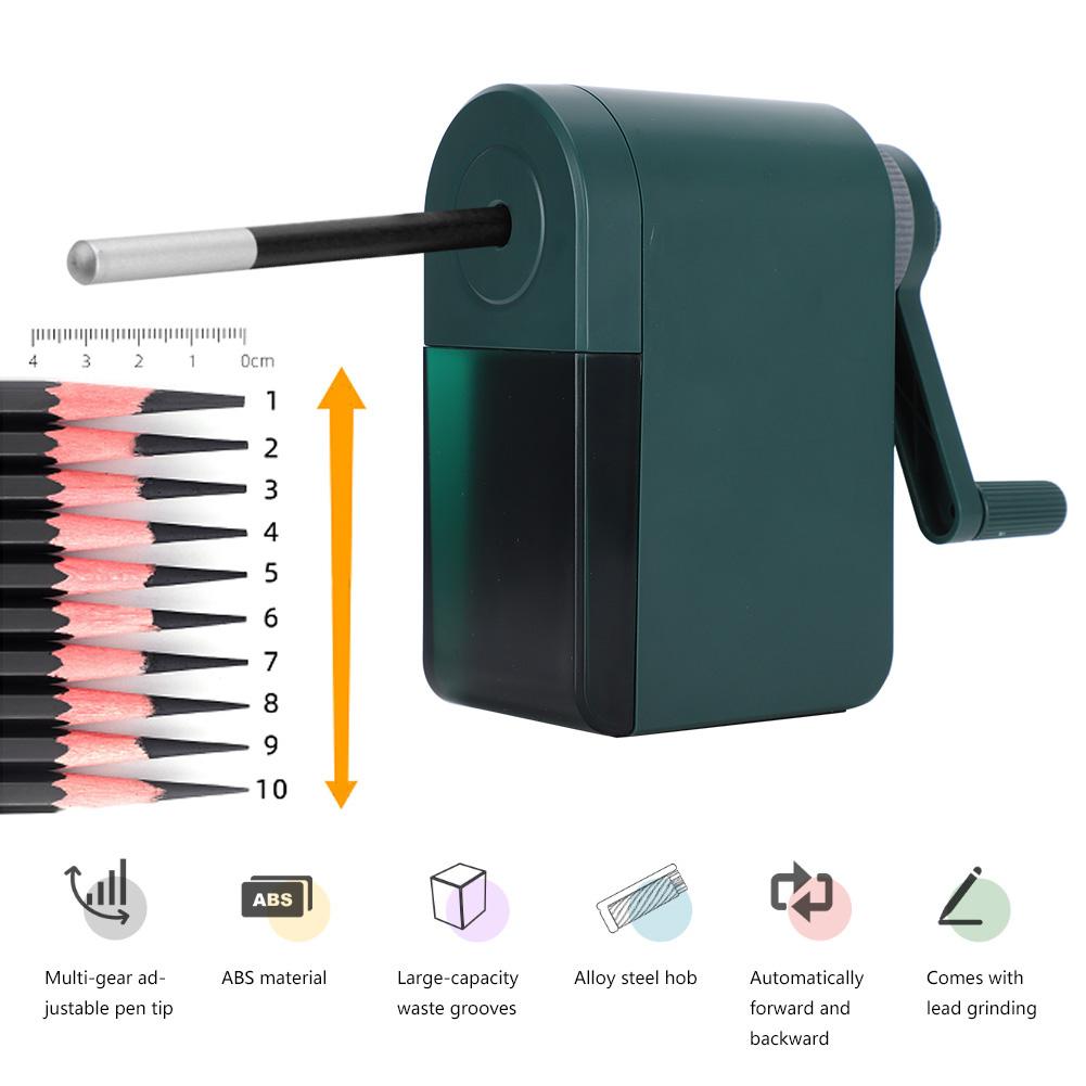 Портативные точилки для карандашей с ручным управлением, регулируемые режущие кромки для рисования углем