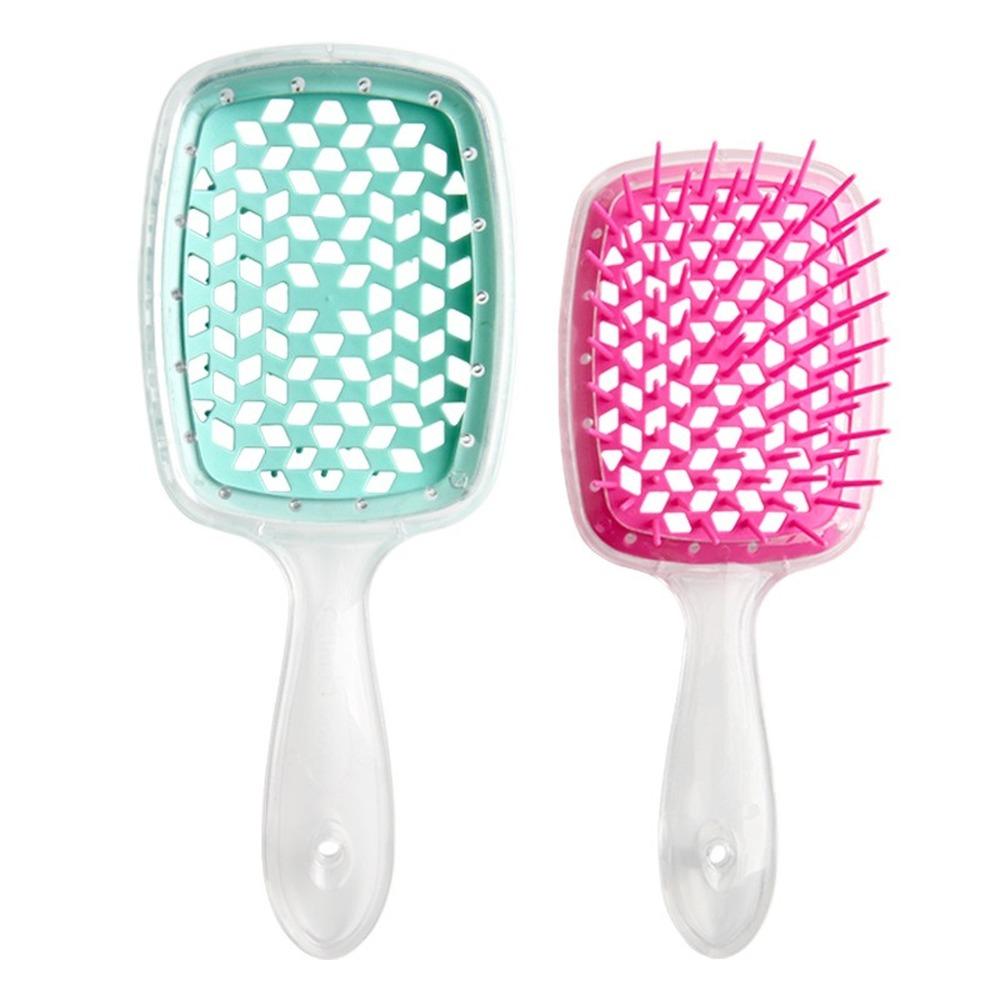 Расческа для запутанных волос, распутывающая щетка для волос, массажные расчески, выдалбливают влажные вьющиеся щетки для волос, парикмахерская расческа, салонные инструменты для укладки волос