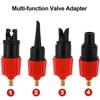 Адаптер клапана для доски для гребли, резиновая лодка, каноэ, каяк, насос-конвертер с 4 насадками, каноэ, надувные лодки, аксессуары