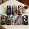 Чехол для телефона "Счастливая Рождественская елка" для iPhone 14,16,15,13,17,12,Plus,Pro,Max Магнитный для Magsafe Матовый Чехол