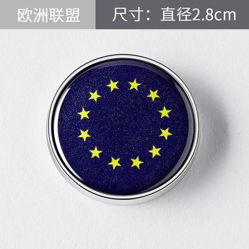 Американский Итальянский Британский Украинский Китайский Флаги стран ЕС Российский Флаг Автомобильная кнопка Блок защиты от царапин Наклейка на кузов