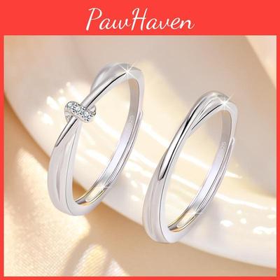 Модные геометрические парные кольца, регулируемый открытый дизайн, простые и персонализированные