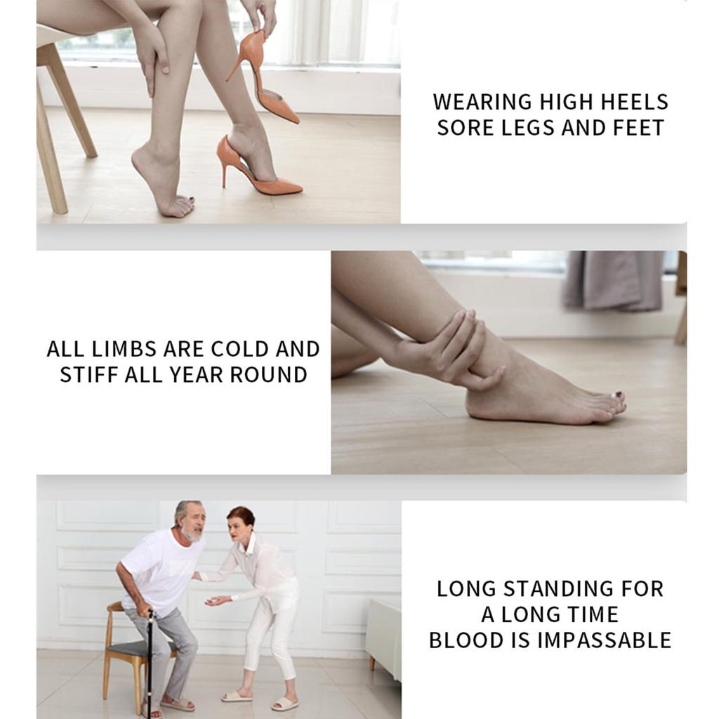 Foot Massager For Muscle Relaxation, 8 Modes And 19 Of Massage Intensity, LCD Display, USB Charging