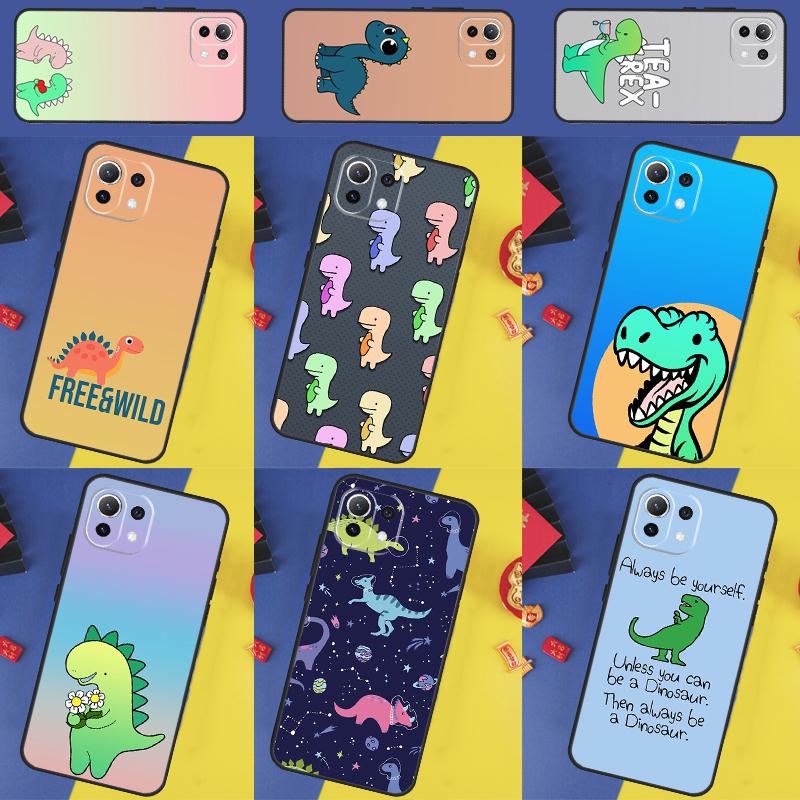Милый Чехол-Динозавр Тираннозавр Для Xiaomi 15 Ultra 13 14 14T 11T 12T 13T Pro POCO X7 Pro X3 X5 X6 F5 F6 M6 Pro