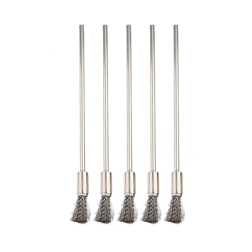 Pen Shape Bristle Wire Brushes Scratch Brushes Stainless Steel Brush 100mm 5PCS
