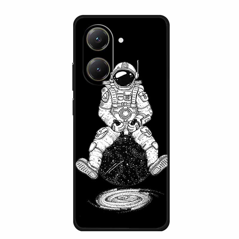 Черный силиконовый чехол для Xiaomi Poco X7 Pro M7 4G Plus Чехол Мультяшный Мягкий ТПУ Задняя крышка Для Poco C71 Redmi A5 4G Чехол для телефона C 71