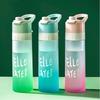 650ml Water Mist Spray Gradient Water Bottle Cools Down Spray Bottle Sports Water Cup  Outdoor