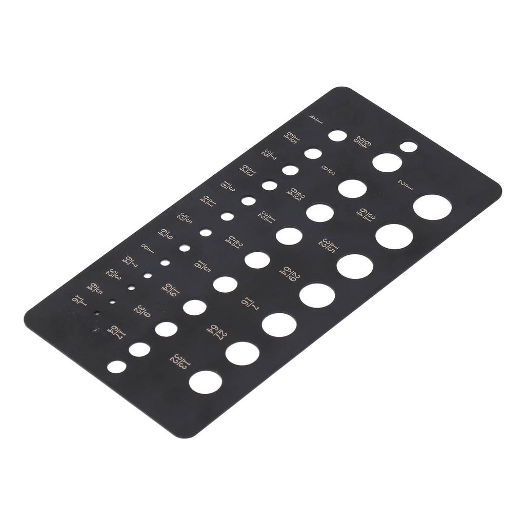 Калибр сверла 29 отверстий 1/16 до 1/2 дюйма десятичный метрический нержавеющая сталь сверло размер проверки для O
