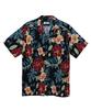 Stylish Aloha Shirt for Short Summer Casual Kariyushi Patterned Open Hawaiian Loose Cotton [Four Leaf] Men, Sleeve, Wear, Wear, Shirt, Collar, Style,