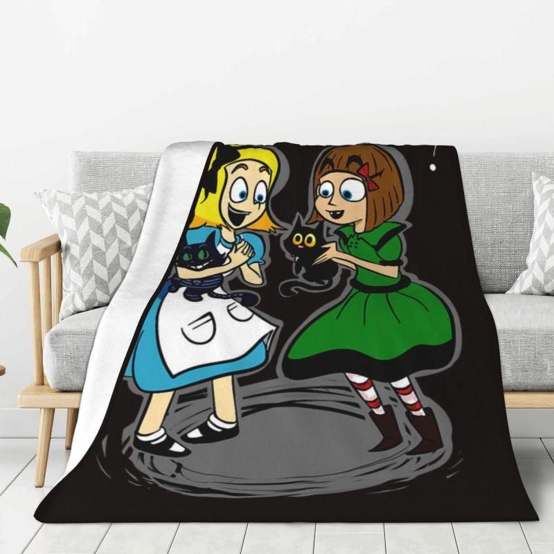 Custom 3D Print Fran Swedish Graphic Adventure Game Bow Blankets Comfortable Soft Flannel Winter Throw Blanket for Couch Bedding
