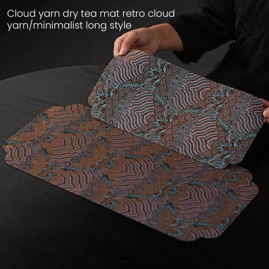 Полотенце для чайной салфетки Yousheng для чайного столика, китайское чайное художественное полотенце, декоративное эстетическое полотенце Zen для чайной комнаты, подарок любителям чая