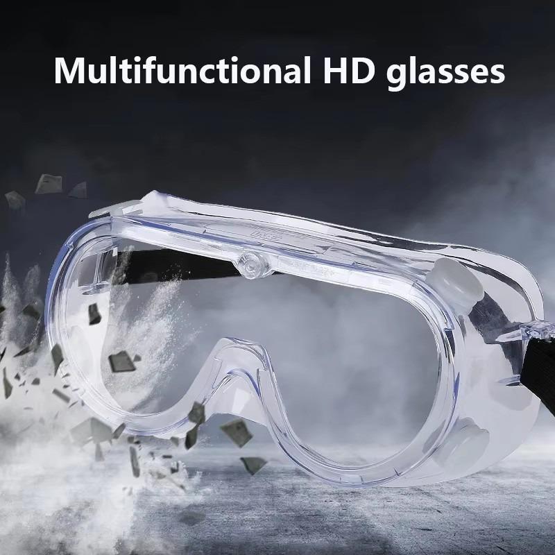 Clear Safety Splash-Proof Labor Glasses Welding Men Women Eye Off-road Cycling Safety Anti-Fog Dust-proof Eyeglass