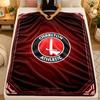 Flannel BlanketCharlton Athletic FC Warm Soft Throw Blanket for Indoor Sofa Bed Living Room Use
