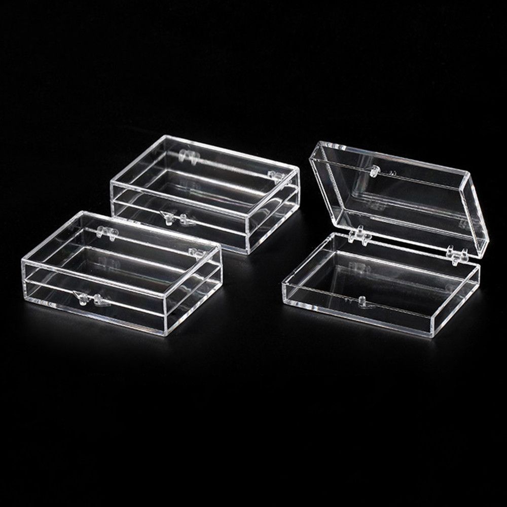 Home Accessory Candy Badge Display Storage Box Manicure Transparent Box Lid Jewelry