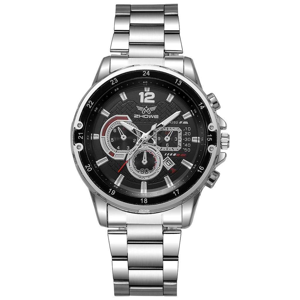 Fashion Men Quartz Wrist Luxury Classic Watches Multi functional Stainless Steel Business Casual Sport Wristwatch Clock