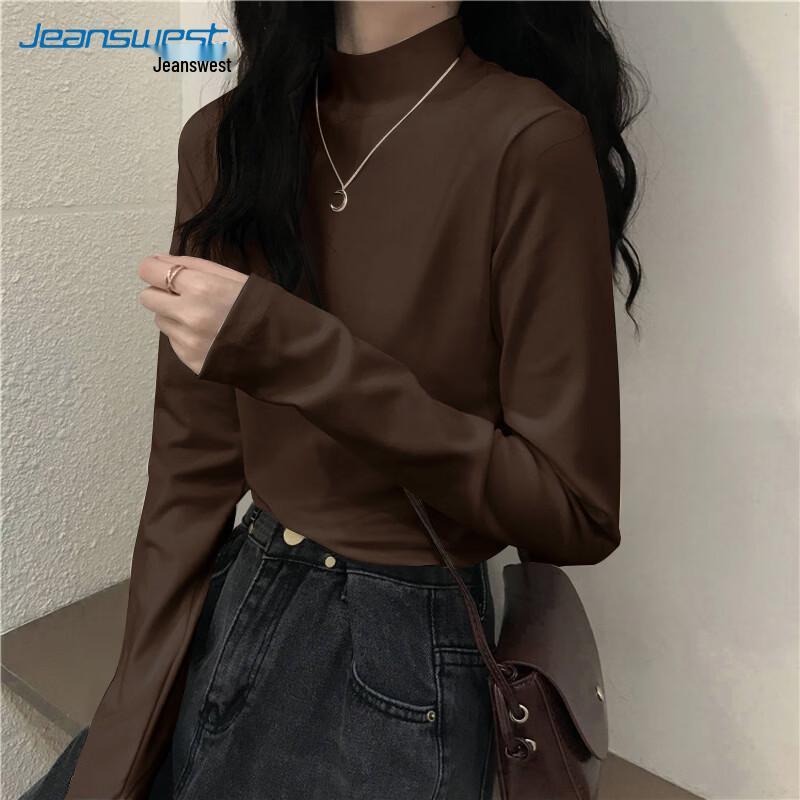 Женская термофутболка с флисовой подкладкой и полувысоким воротником Jeanswest