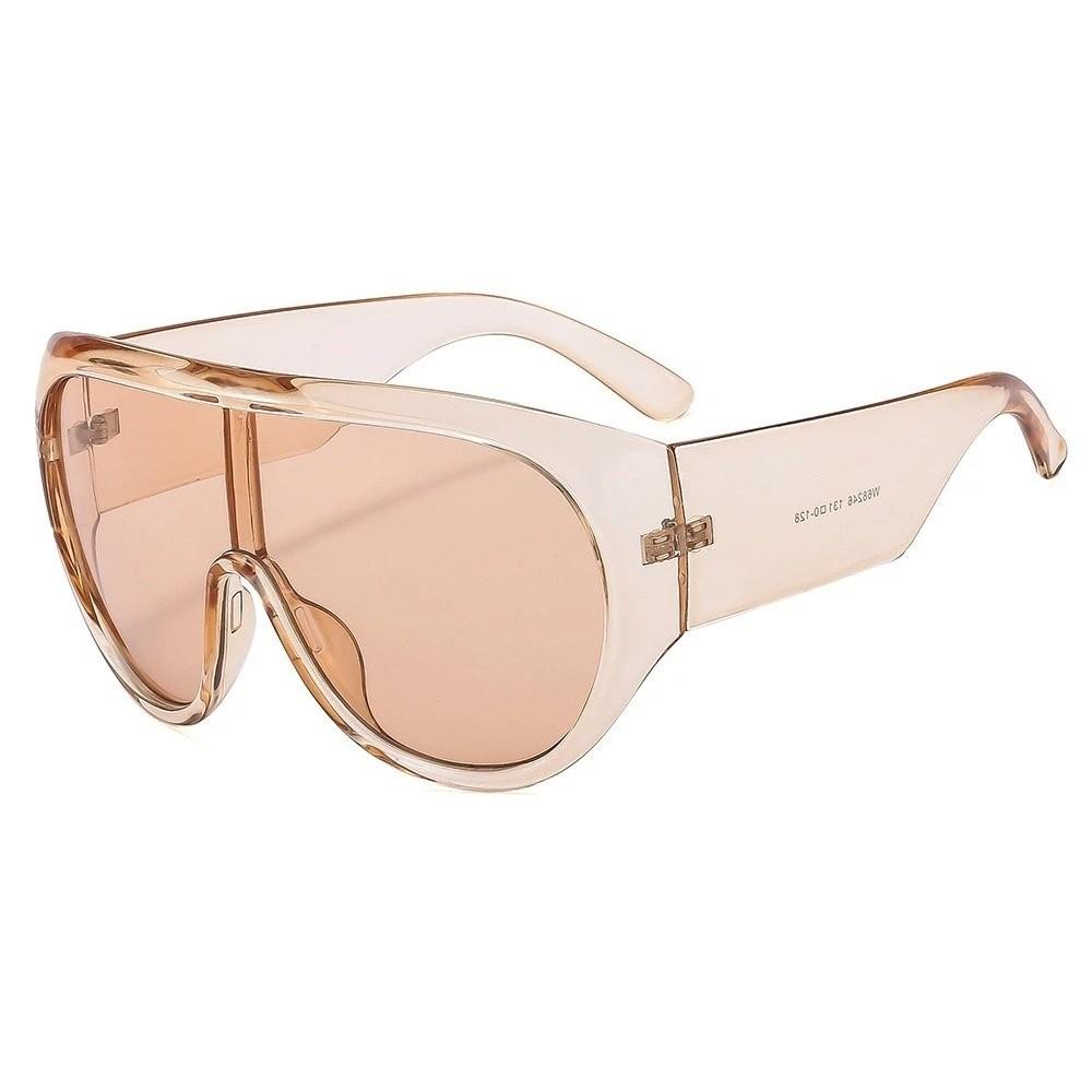 UV400 Protection Square Sunglasses Tea Color Driving Shades Big Frame Sunglasses  Sports Activities