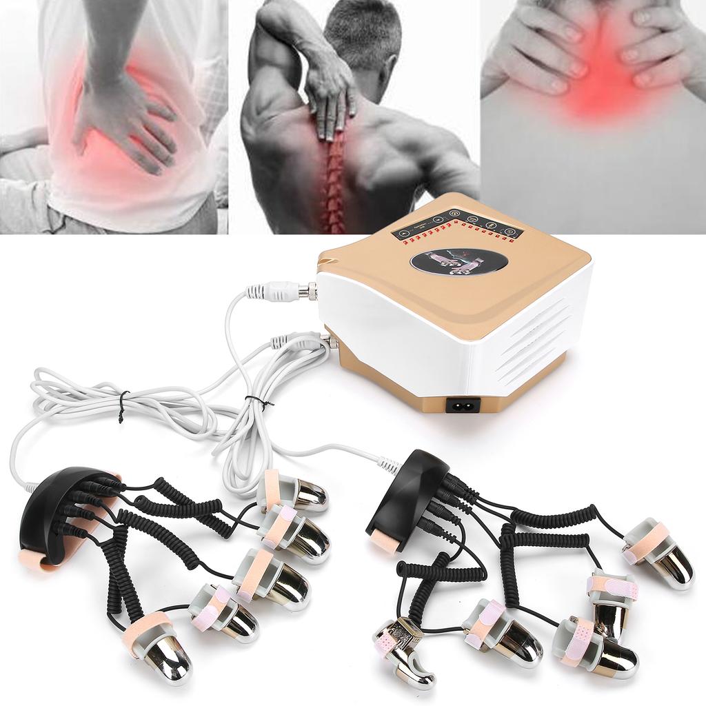 Массажер для акупунктурных точек EMS, инфракрасный, теплый, энергетический, лифтинговый, подтягивающий массажер, вилка 110‑240 В