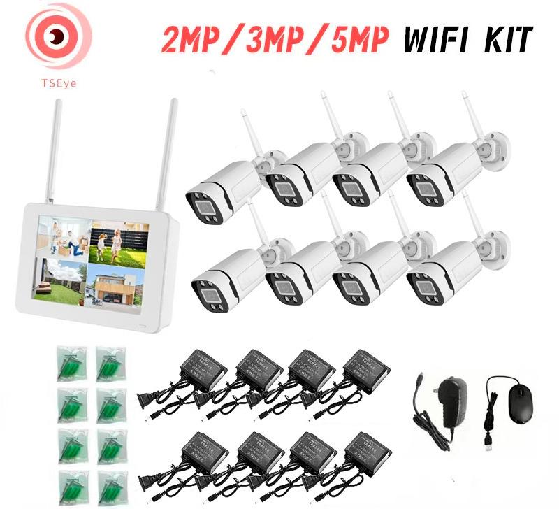Беспроводной WiFi NVR Комплект с Дисплеем для Мониторинга