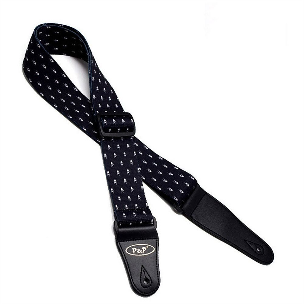 Plaid Pattern Electric Guitar Belt Adjustable Acoustic Guitar Strap Guitar Strap Folk Guitar