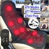 8 Modes Massagers Full Body Pad Heating Massage Seat Cushion Electric Shiatsu Back Neck Waist Pain Relief Car Seat