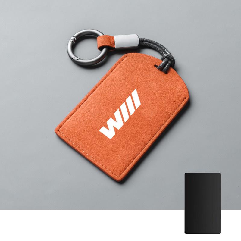 Suede Leather Car Smart NFC Card Key Case Cover Protector Shell Fob For BMW M 3 5 7 Series X1 X3 X5 X6 X7 535le Auto Accessories FY6