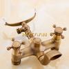 Bathroom Bath Tub Wall Mounted Hand Held Antique Brass Shower Head Kit Copper Chrome Shower Faucet Mixer Sets
