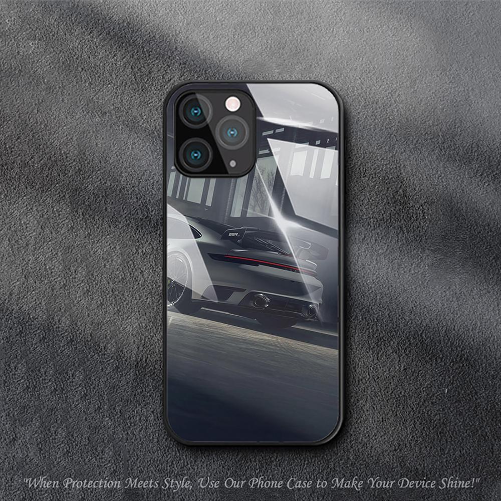 Роскошный Чехол для Автомобиля Porsche GT3 для iPhone Samsung Galaxy Redmi Note S 17 16 15 14 13 20 24 25 54 Pro Max Ultra Fe Air Закаленное Стекло