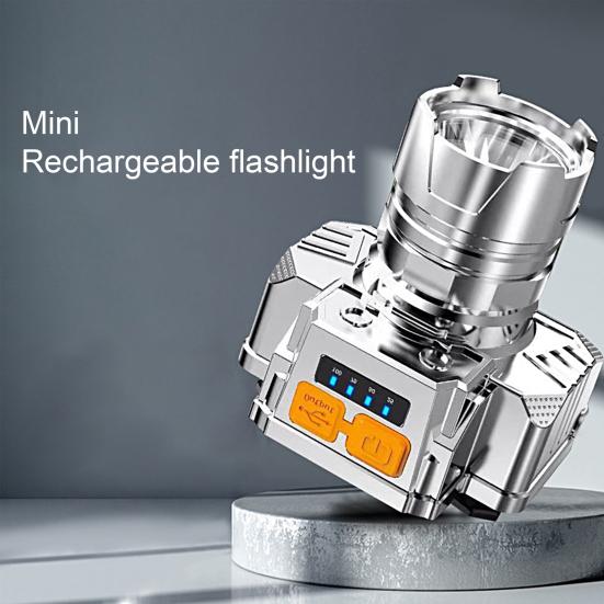1 комплект Рыбацкая шахтерская лампа Высокая яркость Перезаряжаемая Индикатор заряда батареи Освещение Налобный Маленький фонарик для улицы