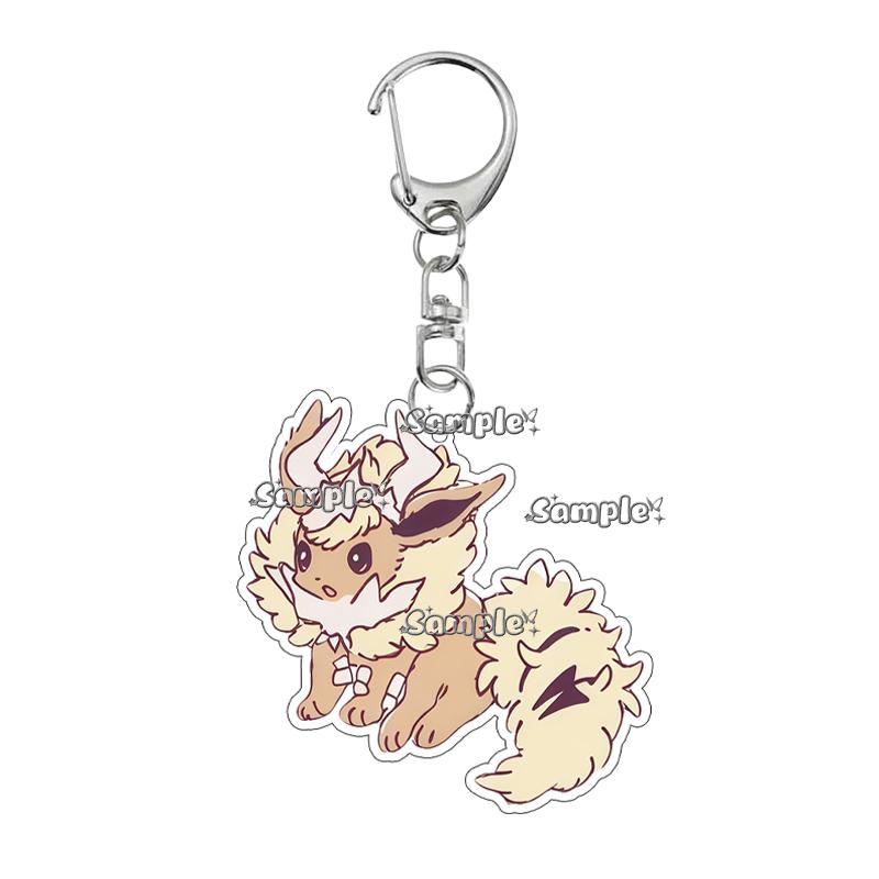 Аниме Персонажи Jolteon Leafeon Sylveon Узор Акриловый Брелок Аксессуары Девочки Мальчики Пары Рюкзак Шарм Брелок Подарки Игрушка