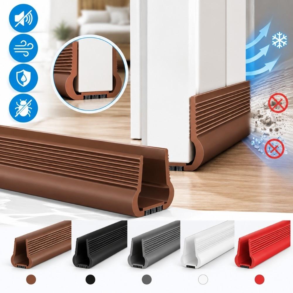 Noise Reducing Draft Stopper Waterproof Brush Weatherstrip Under Door Sweep Draft Blocking