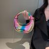 Акриловая сумка-коробка 2025 новая европейская и американская мода конфетный цвет интернет-знаменитость женская цепочка кроссбоди сумка-пельмень тренд