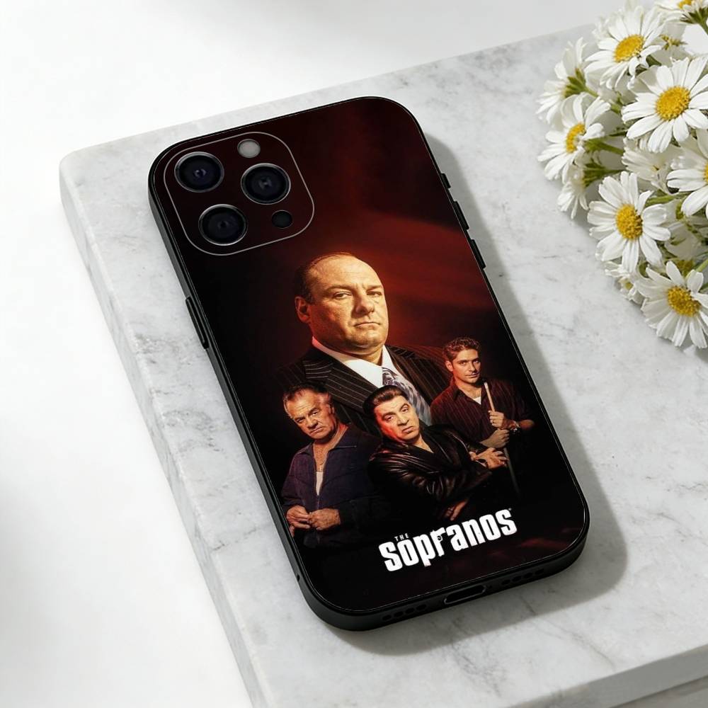 The Tony Soprano-JG Phone Case For iPhone 17,16,15,14,13,12,11 Plus,Pro Max,SE4Soft Silicone Black Cover