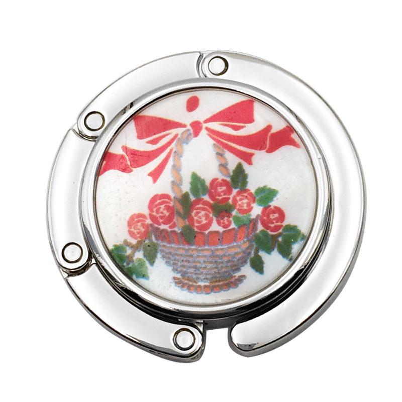 Креативный круглый складной крючок для сумки-ракушки - Плоский зажим-подвеска для края стола, аксессуары для сумки