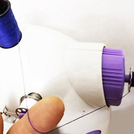 Мини-портативная швейная машина с небольшим резаком для ниток, двухскоростная легкая бытовая швейная машина