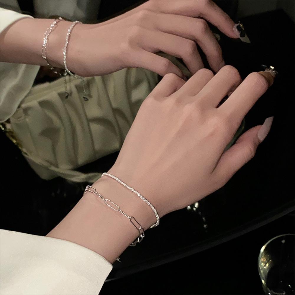Fashion Adjustable Bracelet Sparkling Women's Bracelet Bracelet Jewelry Set Wedding Party Jewelry