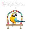 Wood Pet Small and Medium Parrot Swing with Hook Playing Biting Supply