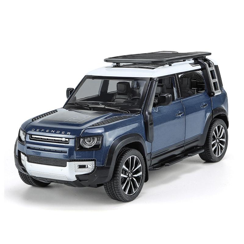1/24 Внедорожник Range Rover Defender Литая металлическая модель автомобиля Симуляция Металлическая игрушка Внедорожники Модель автомобиля Звук и свет Детский подарок