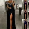 New European and American Style Off-the-Shoulder Women's Evening Dress