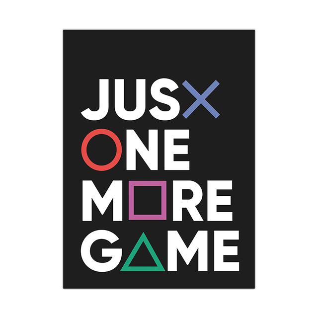 Абстрактная видеоигра, настенная живопись, холст, картина, украшение игровой комнаты, постер и принт для комнаты для мальчиков и девочек, художественный декор, подарок без рамки