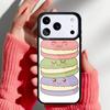 Чехол для телефона Макаруны и Сладости для iPhone 17 16 15 14 13 Pro Max Задняя крышка для 12 11 Pro Coque