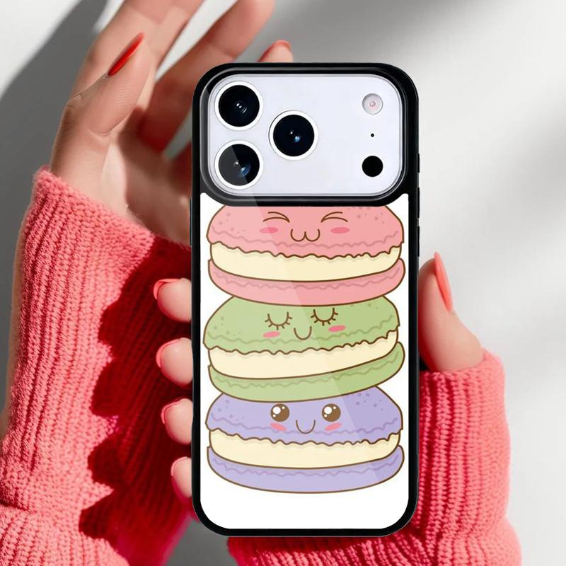 Чехол для телефона Макаруны и Сладости для iPhone 17 16 15 14 13 Pro Max Задняя крышка для 12 11 Pro Coque