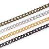 Metal Short Replacement Purse Chain Flat Chain Buckle Chain Bag Extension Chain Handbag Accessories DIY Purse Strap Extender
