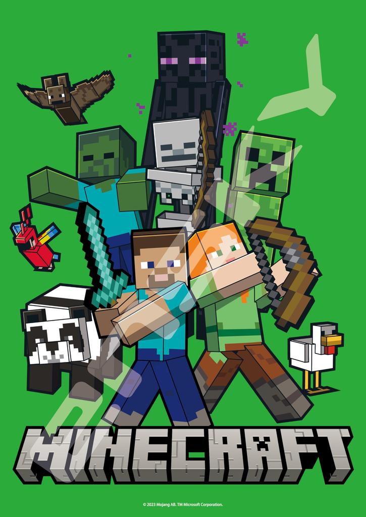 Ensky MINECRAFT Adventure Mode 18.2 X 25.7 Cm Minecraft Jigsaw Puzzle, 208 Pieces, JIGSAW PUZZLE 208-123, Ages 4 and Up