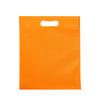 50 шт. вырубных нетканых сумок, экологически чистые сумки с плоским горлом, нетканые тканевые чехлы для одежды, оранжевые